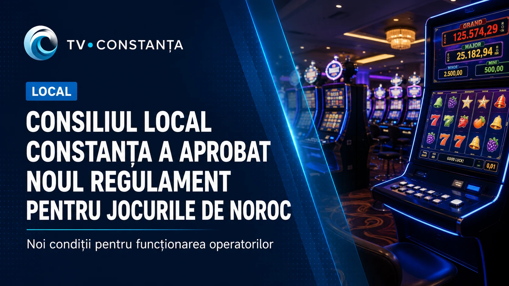 Consiliul Local Constanța a aprobat noul regulament pentru jocurile de noroc