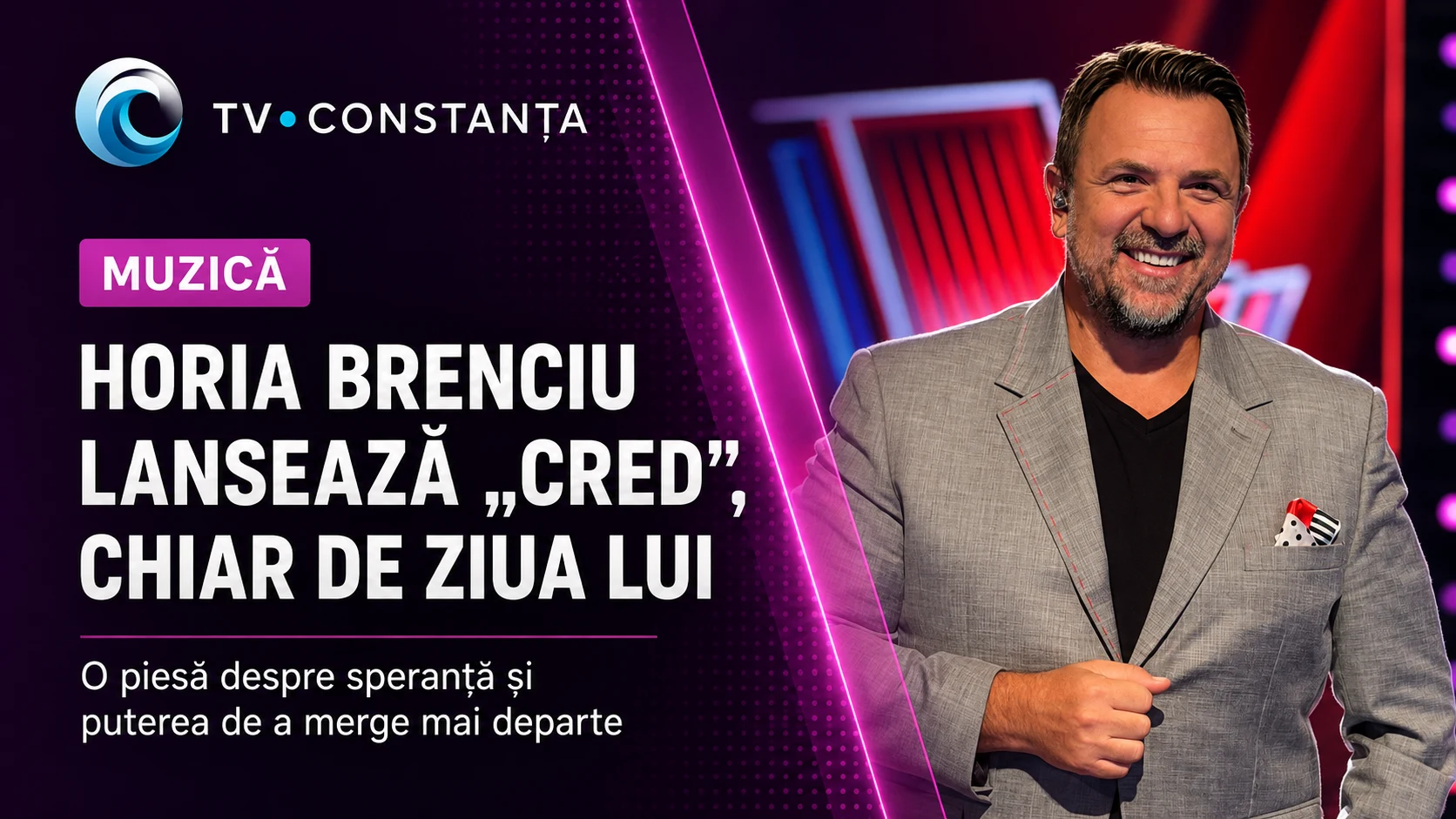 Horia Brenciu lansează „Cred”, chiar de ziua lui. O piesă despre speranță și puterea de a merge mai departe